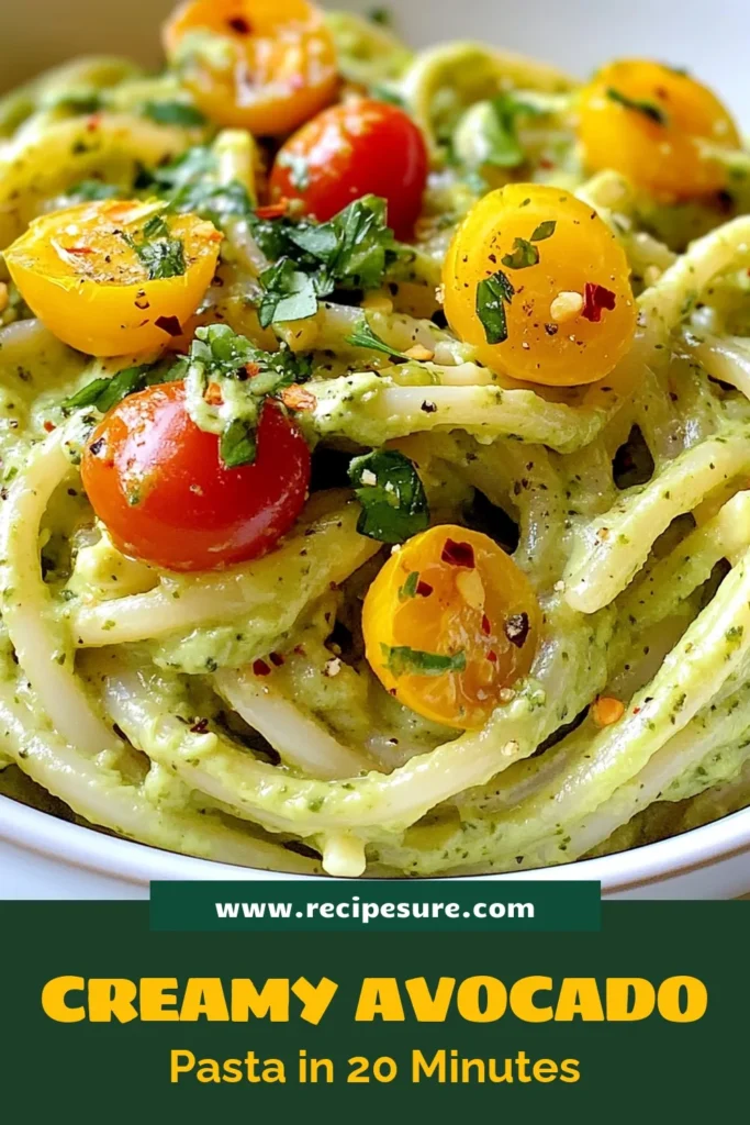 Discover the deliciousness of avocado cilantro lime pasta, a creamy avocado pasta recipe that’s both easy to make and packed with flavor. This vegan avocado pasta sauce shines when tossed with spaghetti, creating a refreshing cilantro lime spaghetti recipe perfect for any meal. Try this easy spaghetti with avocado tonight, and enjoy a nutritious dish in just 20 minutes! Save this recipe for your next dinner! #AvocadoPasta #VeganRecipes #PastaLovers #HealthyEating