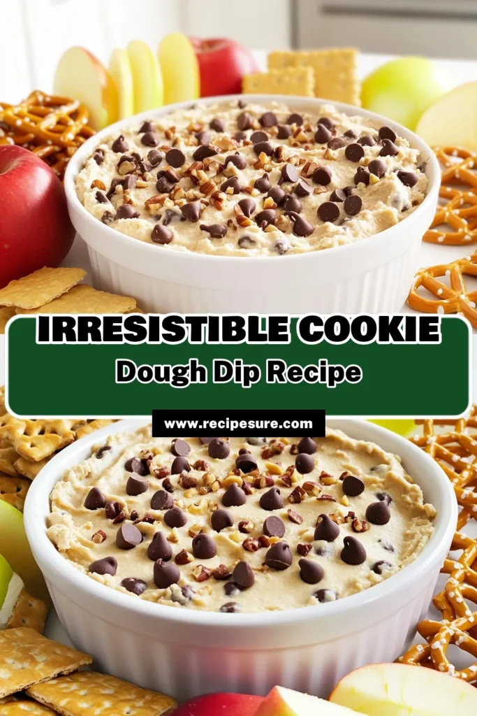Indulge in this decadent chocolate chip cookie dough dip that's perfect for any gathering! With a creamy blend of butter, cream cheese, and mini chocolate chips, this easy recipe will be a hit among your friends and family. Just mix, chill, and serve with your favorite dippers like graham crackers or apple slices. Click through to discover how to whip up this delicious treat today! #ChocolateChipDip #EasyDesserts #CookieDough #PartyRecipes