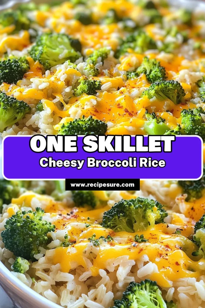Looking for a delicious and simple dish? This Cheesy Broccoli Rice Skillet is the perfect solution! With easy steps, you'll create a creamy cheddar broccoli rice that's sure to impress. This vegetarian skillet meal combines brown rice and broccoli for a comforting, hearty dish. Try this easy broccoli rice recipe tonight for a cozy family dinner. Don’t forget to save and share! #vegetarianskilletmeals #broccoliricerecipe #cheesybroccoliriceskillet #quickdinnerideas