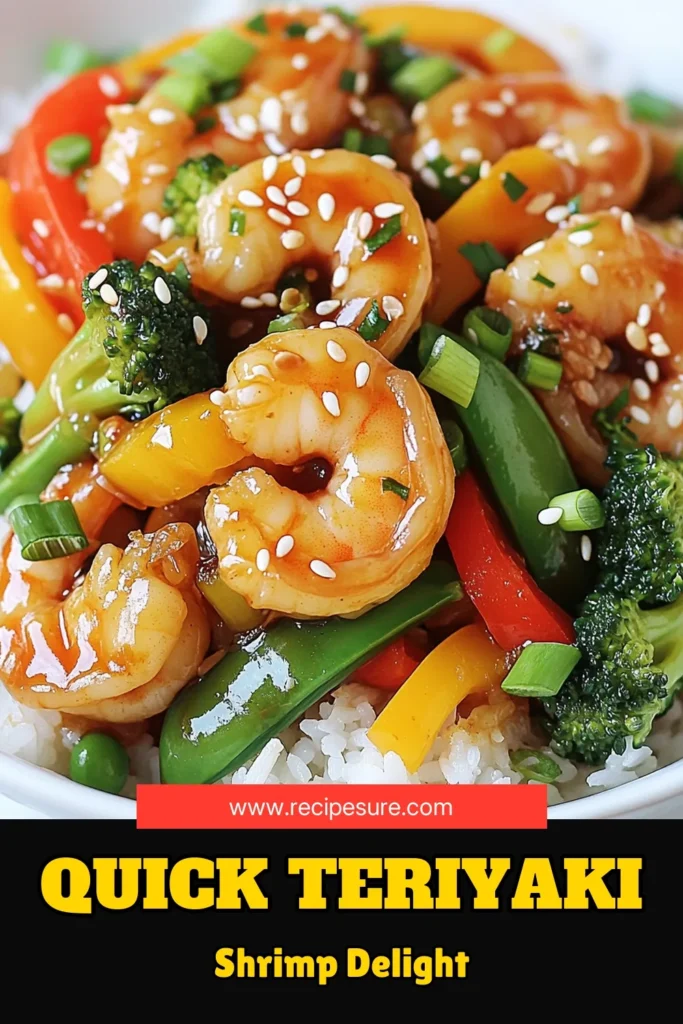 Looking for a quick and healthy dinner? Try this easy Teriyaki Shrimp Stir Fry that delivers big flavor in just 25 minutes! This shrimp stir fry recipe combines succulent shrimp with crisp mixed vegetables and a delicious homemade teriyaki sauce, perfect for busy weeknights. Serve over jasmine rice or quinoa for a wholesome meal. Save this recipe for a satisfying and nutritious dish that your family will love! #TeriyakiShrimpStirFry #ShrimpStirFryRecipe #HealthyShrimpRecipes #QuickShrimpDinner