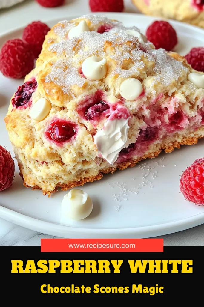 Indulge in the delightful taste of Raspberry White Chocolate Scones with this easy recipe! Perfect for breakfast or a sweet afternoon treat, these scones combine juicy raspberries and creamy white chocolate for a heavenly bite. Make your kitchen a bakery and impress your friends and family. Click to explore the full recipe and bring these delicious scones to your table! #RaspberryScones #BakingRecipes #SconeRecipe #SweetTreats