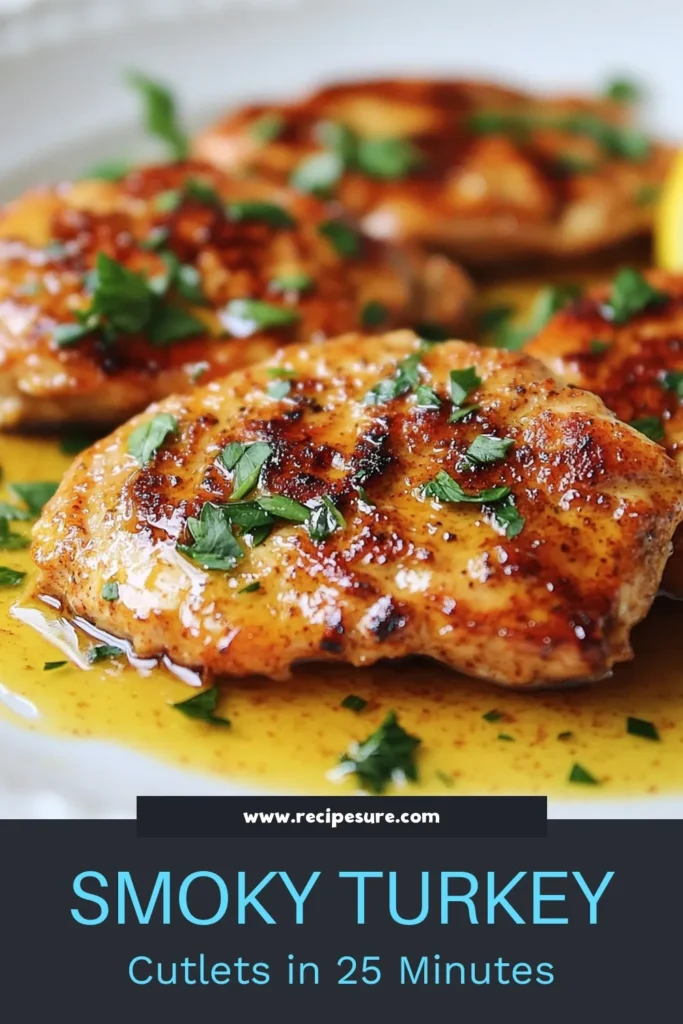 Looking for a quick and healthy turkey dinner? Try these smoky paprika turkey cutlets! This easy turkey cutlet recipe is packed with flavor thanks to a simple spice rub that features smoked paprika, garlic, and oregano. Perfect for busy weeknights, these healthy turkey cutlets come together in just 25 minutes. Save this recipe for a delicious meal everyone will love! #SmokyPaprikaTurkeyCutlets #TurkeyCutletRecipe #HealthyTurkeyCutlets #SmokedPaprikaRecipes