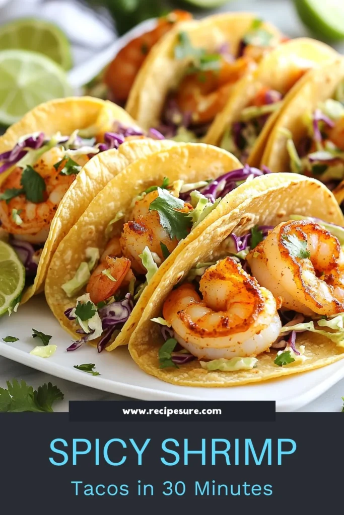 Craving a burst of flavor? Try these spicy shrimp tacos with cilantro lime slaw! This easy taco recipe showcases perfectly seasoned shrimp and a zesty slaw that's simple to whip up. Discover how to make spicy shrimp tacos that will impress everyone at your next gathering. Don't miss this cilantro lime slaw recipe that adds the perfect crunch. Save this delicious recipe for later! #SpicyShrimpTacos #CilantroLimeSlaw #EasyTacoRecipes #ShrimpTacoRecipe