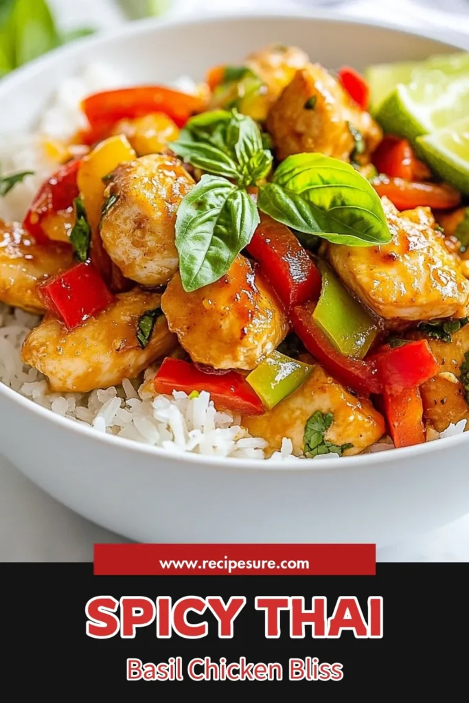 Discover the irresistible Spicy Thai Basil Chicken recipe that's perfect for a quick Thai dinner! This easy Thai chicken stir-fry combines tender chicken thighs with aromatic Thai basil for an authentic taste. Ready in just 20 minutes, it's the ideal weeknight meal. Enjoy this flavorful Thai chicken with basil served over jasmine rice. Pin now and elevate your dinner game! #SpicyThaiBasilChicken #EasyThaiRecipes #QuickDinnerIdeas #ThaiFoodLovers