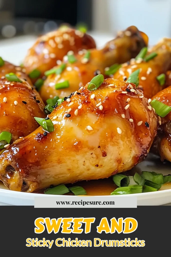 Discover the ultimate Honey Garlic Chicken Drumsticks with this easy baked chicken drumsticks recipe! This sticky chicken drumsticks dish, featuring a delicious marinade for drumsticks, is perfect for family dinners or meal prep. With just a handful of ingredients, you can create an irresistible meal that everyone will love. Try this easy honey garlic recipe today and save it for your next cooking adventure! #HoneyGarlicChicken #BakedChickenDrumsticks #StickyChicken #EasyRecipes