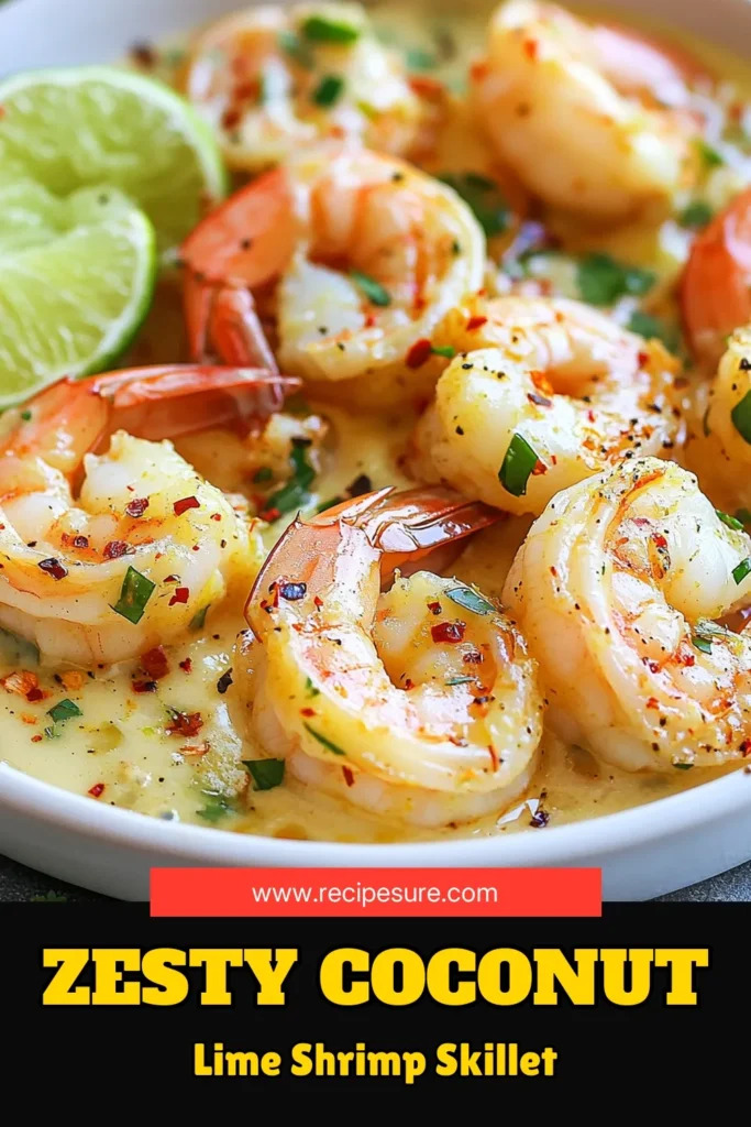 Looking for a tropical shrimp dish that’s quick and delicious? Try this Coconut Lime Shrimp Skillet recipe! In just 20 minutes, you'll enjoy an easy shrimp skillet dinner packed with flavor from coconut milk and lime. Perfect for a weeknight meal, this coconut milk seafood recipe will impress family and friends. Don’t forget to save this quick shrimp dinner recipe for your next cooking adventure! #SeafoodRecipes #ShrimpDinner #TropicalFlavors #QuickMeals