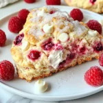 - 2 cups all-purpose flour - 1/4 cup granulated sugar - 1 tablespoon baking powder - 1/4 teaspoon salt - 1/2 cup unsalted butter, cold and cubed - 1/2 cup heavy cream - 1 large egg - 1 teaspoon vanilla extract - 1 cup fresh raspberries - 1/2 cup white chocolate chips The main ingredients create a great balance of flavors. All-purpose flour gives the scones their structure. Granulated sugar adds sweetness, while baking powder helps them rise. Salt boosts the taste. Cold unsalted butter gives a rich flavor and flaky texture. Heavy cream makes the dough tender. The large egg binds everything together. Vanilla extract adds a warm note. Fresh raspberries bring tartness, while white chocolate chips add creaminess. - Extra cream for brushing - Additional sugar for sprinkling Optional ingredients can enhance the scone's look and taste. Brushing the tops with extra cream helps them brown nicely. Sprinkling sugar on top adds a sweet crunch. These small touches make your scones look professional and inviting. Feel free to use them for a lovely finish. 1. First, preheat your oven to 400°F (200°C). 2. Line a baking sheet with parchment paper. 3. In a large mixing bowl, whisk together: - 2 cups all-purpose flour - 1/4 cup granulated sugar - 1 tablespoon baking powder - 1/4 teaspoon salt 4. Next, add 1/2 cup cold, cubed unsalted butter to the bowl. 5. Use a pastry cutter or your fingertips to work the butter into the flour. 6. Mix until it looks like coarse crumbs. 7. In a separate bowl, whisk together: - 1/2 cup heavy cream - 1 large egg - 1 teaspoon vanilla extract 8. Pour this cream mixture into the dry ingredients. 9. Stir gently until just combined. Do not overmix! 10. Carefully fold in: - 1 cup fresh raspberries - 1/2 cup white chocolate chips 11. Turn the dough out onto a lightly floured surface. 12. Gently knead it just enough to bring it together, about 1-2 times. 13. Pat the dough into a circle that is about 1 inch thick. 14. Cut the dough into 8 wedges, like a pizza. 15. Place the wedges on the prepared baking sheet. 16. Brush the tops with a little extra cream. 17. Sprinkle with sugar for sweetness and crunch. 18. Bake for 15-18 minutes until golden brown. 19. Remove from the oven and cool on a wire rack for a few minutes. To get the best scone texture, start with cold butter. Cold butter makes your scones flaky. Cut the butter into small cubes. Then, mix it into the flour quickly. You want it to look like coarse crumbs. Do not overmix your dough. Overmixing makes scones tough. Mix just until the ingredients come together. Gently fold in the raspberries and white chocolate chips. This keeps the fruit from breaking apart. For golden brown scones, place your baking sheet in the center of the oven. This helps them bake evenly. If your oven runs hot, check them a few minutes early. Adjust the bake time if needed. If you have a convection oven, reduce the temperature by 25°F. This helps prevent over-browning. Always watch the scones closely during the last few minutes of baking. For a lovely presentation, serve your scones warm on a nice plate. Scatter fresh raspberries around the scones. A dusting of powdered sugar adds a sweet touch. You can also serve them with clotted cream or butter. Both pair well with the sweet fruit and chocolate. Enjoy your scones with a cup of tea for the perfect treat! {{image_2}} You can get creative with flavors in your scones. Try using different fruits like blueberries, strawberries, or peaches. Each fruit brings a new taste and look to the scones. If you love chocolate, swap the white chocolate for dark chocolate. Dark chocolate adds a rich flavor that pairs well with fruit. Need a gluten-free option? You can use gluten-free flour blends. They work well in most recipes and keep the scone's texture nice. If you're dairy-free, substitute heavy cream with almond milk or coconut cream. You can also replace butter with coconut oil or a plant-based butter. These swaps keep your scones tasty and satisfying. Seasonal fruits can change the flavor of your scones. In spring and summer, use fresh strawberries or cherries. In fall, try apples or pears. For winter, cranberries and citrus fruits add a festive touch. You can even make themed scones for holidays, like pumpkin spice for Halloween or peppermint for Christmas. This keeps your baking fun and fresh all year round. To keep your baked scones fresh, store them in an airtight container. Place them at room temperature. This keeps them soft and tasty for about 2-3 days. If you want them to last longer, you can refrigerate them. Wrap each scone in plastic wrap before putting them in the fridge. This prevents them from drying out. If you want to save scones for later, freezing is the best option. Make sure they are completely cool before you freeze them. Place them in a single layer on a baking sheet to freeze for about 1 hour. Once frozen, put them in a freezer bag or container. They can last up to 3 months in the freezer. When you are ready to eat them, take out the scones and let them thaw at room temperature. For a warm treat, reheat them in the oven at 350°F for about 10-15 minutes. This brings back their fresh-baked taste! At room temperature, scones stay fresh for about 2-3 days. If you notice any changes in texture or smell, it’s best to throw them away. Signs of spoilage include mold, a dry texture, or an off smell. Always check before you bite into your scone! Can I use frozen raspberries? Yes, you can use frozen raspberries. Just make sure to thaw and drain them. This helps avoid extra liquid in your scones. They will still taste great! How do I make my scones more flavorful? To boost flavor, add more vanilla extract or a pinch of lemon zest. You can also mix in spices like cinnamon or nutmeg. Fresh herbs like rosemary can add a unique twist too! What can I use instead of heavy cream? If you need a substitute for heavy cream, try whole milk mixed with butter. For a lighter option, use half-and-half. Non-dairy milk mixed with coconut oil also works well. Scone too dry? If your scones are dry, add a little more cream to the dough. Be gentle while mixing to keep them light. Another option is to check your oven temperature for accuracy. Why did my scones not rise? Scones may not rise if your baking powder is old. Always check the date on the package. Also, ensure you mix gently and don’t over-knead the dough. Can I freeze the dough before baking? Yes, you can freeze the dough. Shape the scones, then wrap them in plastic wrap. Store them in a freezer bag. Bake directly from the freezer, adding a few minutes to the bake time. How do I revive stale scones? To bring stale scones back to life, wrap them in a damp paper towel. Microwave for 10-15 seconds. For a crisp finish, pop them in a hot oven for a few minutes. Making scones can be simple and fun. With the right ingredients and steps, you can create delicious treats. We reviewed all the main ingredients, preparation, and mixing steps. I shared tips for perfect texture and golden color. You can even explore fun variations for flavor and dietary needs. In the end, these scones are easy to store and enjoy later. Now, you are ready to bake them for any occasion. Happy baking!