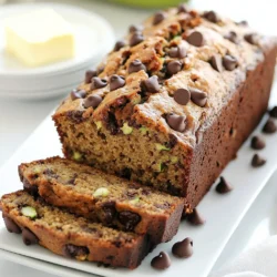 To make a tasty chocolate chip zucchini bread, you need a few key ingredients. Here’s what you will need: - 1 medium zucchini (about 1 cup grated) - 1 cup all-purpose flour - 1/2 cup whole wheat flour - 1/2 teaspoon baking powder - 1/2 teaspoon baking soda - 1/2 teaspoon salt - 1 teaspoon ground cinnamon - 1/2 cup granulated sugar - 1/2 cup packed brown sugar - 1/2 cup vegetable oil - 2 large eggs - 1 teaspoon vanilla extract - 1/2 cup semi-sweet chocolate chips Each of these ingredients works together to create a sweet and moist bread. The zucchini adds moisture without a strong taste, while the chocolate chips give it a delightful sweetness. To make your bread even better, consider adding some optional ingredients. These can enhance the flavor and texture of your bread: - 1/4 cup chopped walnuts - 1/2 cup chopped pecans - 1/4 teaspoon nutmeg - 1/4 cup raisins or dried cranberries These add-ins can bring a nice crunch or extra sweetness. You can mix and match based on what you like. If you have dietary needs, there are some easy substitutions you can make: - Use almond flour or oat flour instead of all-purpose flour for a gluten-free option. - Replace granulated sugar with coconut sugar for a lower glycemic index. - Substitute vegetable oil with applesauce for a reduced-fat option. - Use flax eggs instead of regular eggs for a vegan version. These swaps can help you enjoy the bread while meeting your dietary needs. Feel free to experiment and find the best fit for your taste! {{ingredient_image_1}} Start by preheating your oven to 350°F (175°C). This makes sure the oven is hot when you bake the bread. Next, grab a 9x5-inch loaf pan. You can grease it or line it with parchment paper. This helps to remove the bread easily after baking. Now, take your zucchini. Use a box grater to grate one medium zucchini until you have about one cup. After grating, squeeze the zucchini in a clean kitchen towel. This removes excess water and prevents a soggy bread. Set the zucchini aside for later. In a medium bowl, whisk together the all-purpose flour, whole wheat flour, baking powder, baking soda, salt, and ground cinnamon. This mixes all the dry ingredients well. In a large bowl, combine the granulated sugar and brown sugar with the vegetable oil. Mix these until they blend smoothly. Then, add two large eggs one at a time. Mix well after each egg. Don’t forget to stir in one teaspoon of vanilla extract for flavor. Gradually add the dry mix to the wet mix. Stir gently until just combined. Be careful not to overmix, as that can make the bread tough. Finally, fold in the grated zucchini, semi-sweet chocolate chips, and chopped walnuts if you like them. Pour the batter into the prepared loaf pan. Spread it evenly with a spatula. Place the pan in your preheated oven. Bake for 50-60 minutes. You’ll know it’s done when a toothpick inserted in the center comes out clean. Once baked, let the bread cool in the pan for about 10 minutes. Then, transfer it to a wire rack to cool completely. Enjoy the sweet smell as it cools! Grating zucchini well helps your bread stay moist. Use a box grater for the best results. Grate the zucchini on the large holes to achieve good texture. After grating, place the zucchini in a clean kitchen towel. Squeeze out excess water to avoid a soggy bread. This step is key for great results. Mixing is fun, but too much can ruin your bread's texture. When you combine wet and dry ingredients, mix until just combined. It’s okay if you see some flour spots. After adding zucchini and chocolate chips, fold gently. This keeps the bread light and fluffy. Remember, less is more when mixing! To check if your zucchini bread is done, use a toothpick. Insert it in the center of the loaf. If it comes out clean, the bread is ready. If it has wet batter, bake a few more minutes. Keep an eye on it to avoid overbaking. A golden-brown top is also a good sign. Enjoy the wonderful smell as it bakes! Pro Tips Use Fresh Zucchini: For the best flavor and moisture, use fresh, in-season zucchini. Look for firm, unblemished zucchinis. Don't Skimp on Squeezing: Make sure to squeeze out as much liquid as possible from the grated zucchini to prevent a soggy bread. Experiment with Mix-ins: Feel free to add other mix-ins like dried fruits or different nuts for a unique twist on the classic recipe. Store Properly: Store the cooled bread in an airtight container at room temperature for up to 3 days, or refrigerate for longer freshness. {{image_2}} You can change the texture and flavor of your bread by using different flours. Here are some options: - Almond Flour: This adds a nutty taste and makes the bread moist. - Oat Flour: This gives a hearty flavor and is great for a healthy twist. - Coconut Flour: This flour absorbs moisture well. Use less and add more liquid. Experimenting with these flours can give your zucchini bread a fun new taste. Adding nuts or spices can enhance your bread. Consider these options: - Walnuts or Pecans: These add crunch and a rich flavor. Use about 1/4 cup. - Cinnamon or Nutmeg: A pinch of these spices can elevate the taste. - Dried Fruits: Raisins or cranberries can add sweetness and a chewy texture. These flavor infusions make your bread unique and delicious. You can easily alter this recipe to meet dietary needs. For a vegan option, replace the eggs with: - Flaxseed Meal: Mix 1 tablespoon with 3 tablespoons of water for each egg. - Applesauce: Use 1/4 cup of unsweetened applesauce per egg. For a gluten-free version, switch out the all-purpose flour for a gluten-free blend. Ensure it has xanthan gum for the best rise. These changes will help you enjoy chocolate chip zucchini bread no matter your diet! To keep your chocolate chip zucchini bread fresh, store it in an airtight container. This method keeps the bread soft. You can also wrap the bread in plastic wrap. Make sure to place it in a cool, dry place. If you have leftover slices, they can last for about 3 days at room temperature. For longer storage, consider freezing it. Freezing is a great option if you want to save your zucchini bread. First, let the bread cool completely. Then, wrap it tightly in plastic wrap or foil. For best results, place it in a freezer bag. Label the bag with the date. It can last up to 3 months in the freezer. When you're ready to enjoy it, just thaw it overnight in the fridge. Reheating chocolate chip zucchini bread is easy. For the best taste, use an oven. Preheat your oven to 350°F (175°C). Place the bread on a baking sheet, and heat it for about 10-15 minutes. You can also microwave individual slices. Just heat for 15-20 seconds. Enjoy your warm, tasty bread with a little butter or a sprinkle of chocolate chips! To make your zucchini bread moister, use fresh zucchini. Squeeze out some water, but leave enough. Adding a little more oil also helps. If you want an extra boost, mix in some applesauce. This keeps the bread soft and adds a hint of sweetness. Yes, you can use frozen zucchini! Just thaw it first and drain any excess water. Frozen zucchini may be softer, but it works well in baking. The flavor remains the same, and it still adds moisture. So, if you have some frozen zucchini, don’t hesitate to use it. No, you do not need to peel the zucchini. The skin adds color and nutrition. Grating it with the skin gives your bread a nice texture. Just make sure to wash it well before grating. This way, you keep all the good stuff in your bread. You now have all the tools to bake a delicious chocolate chip zucchini bread. We discussed key ingredients, optional add-ins, and dietary swaps to suit your needs. I shared step-by-step instructions for perfect preparation and baking. You also learned tips to ensure your bread turns out just right. Don't forget about the fun variations and smart storage methods. Now, it's time for you to enjoy this tasty treat. Let it inspire creativity in your kitchen and satisfy your taste buds. Happy baking!