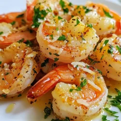 Here are the key ingredients for your Air Fryer Garlic Parmesan Shrimp. - 1 pound large shrimp, peeled and deveined - 3 tablespoons olive oil - 4 cloves garlic, minced - 1 teaspoon paprika - ½ teaspoon red pepper flakes (optional) - ½ cup grated Parmesan cheese - 1 tablespoon fresh parsley, chopped (for garnish) - Salt and pepper to taste Each ingredient plays a role in making this dish tasty. The shrimp gives protein and a nice texture. Olive oil keeps the shrimp moist and helps flavors stick. Garlic packs a punch of flavor. Paprika adds smokiness, while red pepper flakes can kick up the heat if you like spice. Parmesan cheese brings a rich, salty note. Fresh parsley adds color and a hint of freshness. Salt and pepper are essential for seasoning. When you gather these items, you're ready for a quick and tasty dish. Having everything prepped makes cooking easier and more fun. Enjoy the process! {{ingredient_image_1}} To start, grab a large bowl. In this bowl, combine 3 tablespoons of olive oil, 4 minced cloves of garlic, 1 teaspoon of paprika, and ½ teaspoon of red pepper flakes if you like some heat. Add salt and pepper to taste. Mix all the ingredients well. This garlic mixture will coat the shrimp and add great flavor. Next, take 1 pound of large shrimp that are peeled and deveined. Toss the shrimp in the garlic mixture until they are evenly coated. Let the shrimp sit for 15 minutes. This marinating step is key for enhancing the flavor of the shrimp. Now, we need to cook the shrimp. Preheat your air fryer to 400°F (200°C) for about 5 minutes. Once it’s hot, place the marinated shrimp in the air fryer basket. Make sure to arrange them in a single layer with some space in between. This helps them cook evenly. Cook the shrimp for 6 to 8 minutes. Remember to shake the basket halfway through for even cooking. In the last minute, sprinkle ½ cup of grated Parmesan cheese over the shrimp. Allow the cheese to melt and get slightly crispy. After cooking, carefully remove the shrimp from the air fryer and place them on a serving dish. For the best shrimp, I recommend cooking them at 400°F (200°C). This high heat cooks them fast, keeping them juicy. The cooking time is about 6 to 8 minutes. Remember to shake the basket halfway through. This step helps cook the shrimp evenly. If you don’t shake, some shrimp may not cook well. You can add many spices to boost flavor. Try lemon zest or fresh herbs like thyme or basil. If you like heat, add more red pepper flakes. Marinades can also change the taste. A mix of soy sauce and ginger gives a nice twist. Serve the shrimp with a side of steamed rice or pasta. A fresh salad pairs well, too. For sauces, try tartar sauce or a spicy aioli. These add creaminess and extra flavor. Enjoy your meal with a nice drink! Pro Tips Marinate for Maximum Flavor: Allowing the shrimp to marinate for at least 15 minutes enhances the flavors and makes them more delicious. Use Fresh Ingredients: Fresh garlic and parsley can significantly elevate the taste of your dish compared to dried versions. Check for Doneness: Shrimp cook quickly; they should be pink and opaque throughout. Avoid overcooking to maintain tenderness. Experiment with Seasonings: Feel free to adjust the spices or add your favorites to create a custom flavor profile that suits your taste. {{image_2}} You can easily swap shrimp for other seafood. Scallops are a great choice. They cook fast and taste great with garlic and cheese. Fish like cod or tilapia also work well. Just cut them into pieces for even cooking. Remember to adjust cooking times to avoid overcooking. Want to change the taste? Try adding lemon juice or zest. It brightens up the dish. You can also mix in fresh herbs like basil or dill. Different cheeses can add a twist too. Try feta for a tangy flavor or cheddar for a richer taste. Experiment and see what you like best! Do you like heat? You can boost the spice level easily. Add more red pepper flakes to the mix. For a different kick, try cayenne pepper or chili powder. If you prefer mild, leave out the spicy ingredients. You control the heat! This dish can be as spicy or mild as you want. After enjoying your Air Fryer Garlic Parmesan Shrimp, store leftovers in a sealed container. This helps keep the shrimp fresh. For best taste, refrigerate them within two hours. Use a shallow container to cool them quickly. If you want to keep shrimp longer, freeze them. Place the shrimp in a freezer-safe bag. Remove as much air as possible to avoid freezer burn. Make sure to label the bag with the date. When you're ready to eat those tasty leftovers, reheat shrimp safely. The best way is to use your air fryer again. Preheat it to 350°F (175°C) for about 3 minutes. Place the shrimp inside and heat for 3-5 minutes. This keeps them crispy. You can also use a microwave. Place the shrimp on a plate and cover it with a damp paper towel. Heat in short bursts of 30 seconds, checking often. This prevents overcooking. In the fridge, your shrimp will last for 3-4 days. If you freeze them, they can last up to 2 months. However, for the best flavor, eat them sooner. Always check for any off smells or changes in texture before eating leftovers. Yes, you can use frozen shrimp! To thaw them, place the shrimp in a bowl of cold water for about 15-20 minutes. This keeps them from cooking. Once thawed, drain the water and pat the shrimp dry. This helps the garlic mixture stick better. For cooking, follow the same steps as fresh shrimp. Just check them a minute or two earlier to ensure they cook through properly. If you need a substitute for Parmesan cheese, try nutritional yeast for a vegan option. It adds a cheesy flavor without dairy. You can also use Pecorino Romano or Grana Padano if you want a similar taste. For those with lactose intolerance, look for lactose-free cheeses. They work just as well in this dish. To check if shrimp are done, look for a pink color and a firm texture. They should curl into a C shape. If they curl into an O shape, they may be overcooked. The internal temperature should reach 120°F (49°C). Use a meat thermometer if you want to be precise. This guide showed you how to make tasty shrimp in an air fryer. You learned about the key ingredients, step-by-step cooking instructions, and useful tips to get it just right. I also shared ways to vary the recipe and store leftovers. Cooking can be simple and fun. Try making this dish your own by changing flavors or adding sides. Enjoy your delicious shrimp meal and impress others with your cooking skills!