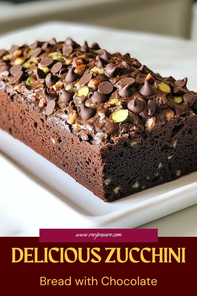 Discover the ultimate choco-zucchini bread recipe with our delicious chocolate chip zucchini bread! This healthy zucchini bread recipe combines grated zucchini and semi-sweet chocolate chips for a moist, flavorful chocolate zucchini loaf that's perfect for breakfast or dessert. Try this best zucchini bread with chocolate today and indulge guilt-free! Save and make it now! #ChocolateZucchiniBread #ZucchiniBread #HealthyRecipe #BakingJoy