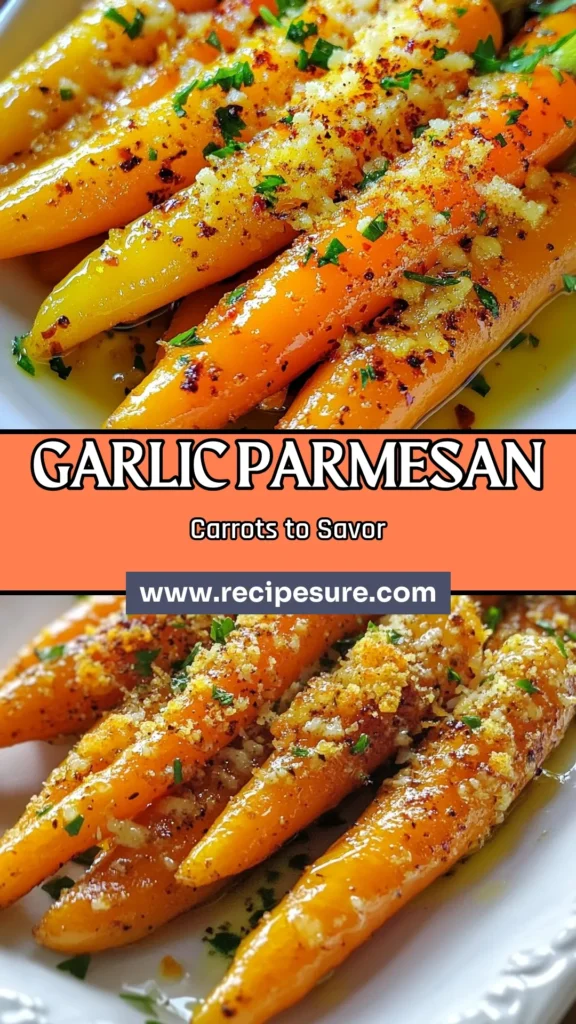 Discover the ultimate easy carrot recipe with these roasted garlic parmesan carrots! Perfect for a healthy side dish, this recipe features tender baby carrots tossed in garlic, olive oil, and a generous sprinkle of Parmesan cheese. With just a few steps, you can create delicious parmesan roasted vegetables that everyone will love. Try this flavorful dish and elevate your meals! Don’t forget to save it for later! #EasyCarrotRecipes #HealthySideDishes #GarlicRoastedCarrots #ParmesanRoastedVegetables