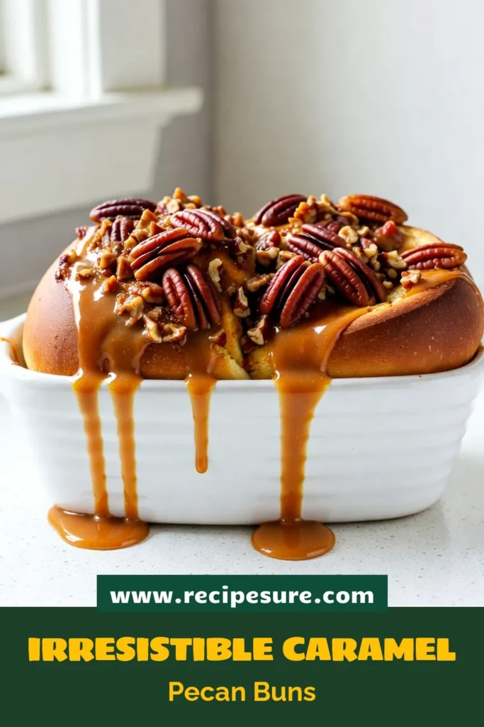 Indulge in the ultimate treat with these delicious Caramel Pecan Sticky Buns! This easy sticky buns recipe combines soft, homemade dough with a rich pecan cinnamon roll filling and a decadent caramel sauce that will leave you craving more. Perfect for breakfast or brunch, these caramel sauce recipes are sure to impress. Try making these delightful homemade sticky buns today and elevate your baking game. Save for later! #CaramelPecanStickyBuns #StickyBunsRecipe #PecanCinnamonRolls #HomemadeStickyBuns