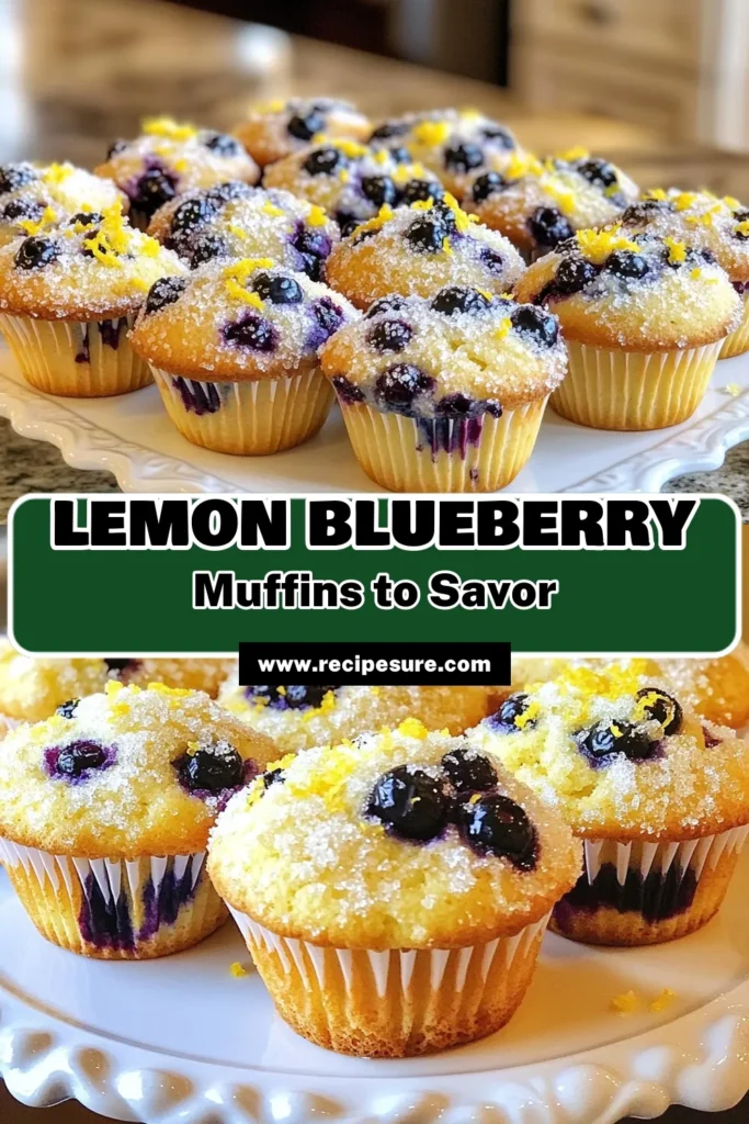 Indulge in the delightful taste of homemade blueberry lemon muffins with this easy muffin recipes. Our lemon bliss muffins recipe combines zesty lemon and sweet, fresh blueberries for a perfect breakfast treat. These blueberry lemon muffins are quick to make and bursting with flavor. Perfect for any occasion, they’re sure to be a hit. Try them today and elevate your baking game! Save this recipe for later! #BlueberryMuffins #LemonMuffins #BakingRecipe #HomemadeMuffins