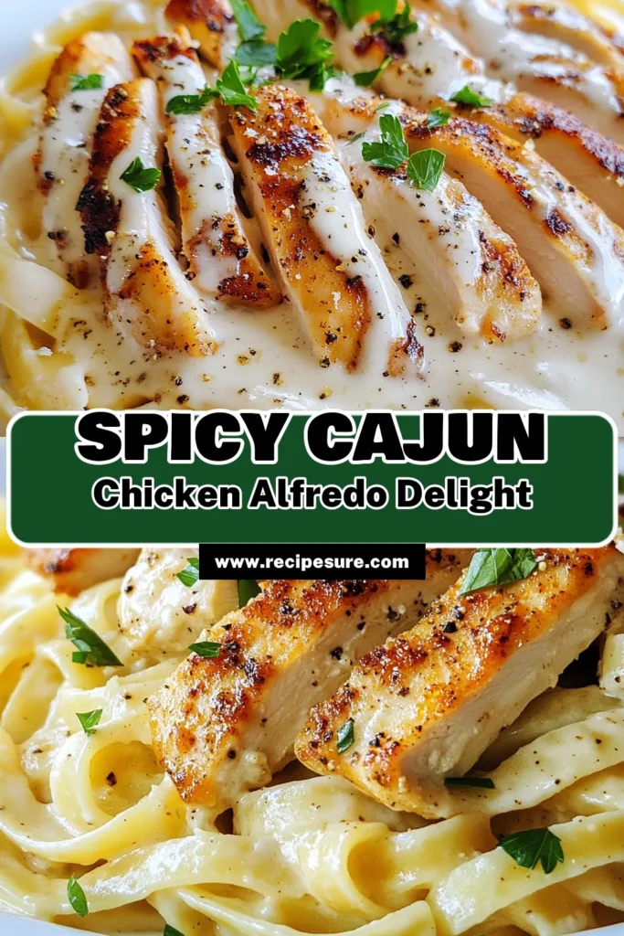 Indulge in this delicious Cajun Chicken Alfredo recipe that combines tender chicken seasoned with bold Cajun spices and creamy fettuccine Alfredo for a delightful twist on dinner. Perfect for an easy chicken pasta recipe, this dish is a quick dinner idea ready in just 30 minutes! Impress your family with this mouthwatering meal tonight. Save and share this recipe for your next culinary adventure! #CajunChickenAlfredo #PastaLovers #QuickDinner #EasyRecipe