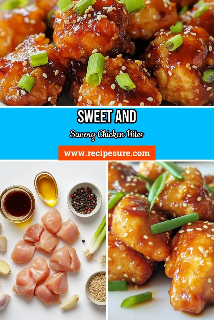 Indulge in these irresistible honey garlic chicken bites! This easy glazed chicken recipe makes for perfect appetizers, bursting with flavor and ideal for any gathering. With a delightful blend of honey, soy sauce, and garlic, these Asian chicken bites are not just delicious but quick to prepare. Perfect for a busy weeknight or entertaining guests. Save this honey soy chicken recipe for your next appetizer night! #EasyChickenAppetizers #HoneyGarlicChickenBites #GlazedChickenRecipe #AsianChickenBites