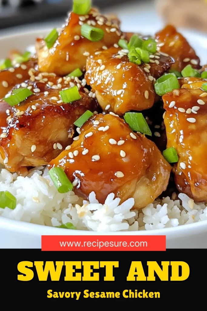 Discover the delicious flavor of honey garlic sesame chicken, perfect for your meal rotation. This easy chicken recipe packs a punch and is ideal for quick weeknight dinners. With a simple sesame chicken marinade that combines honey, soy sauce, and garlic, you'll have a mouthwatering Asian chicken dish ready in no time. Don't miss out on this tasty family favorite—pin it now! #HoneyGarlicSesameChicken #EasyChickenRecipes #AsianChickenDishes #QuickDinnerIdeas