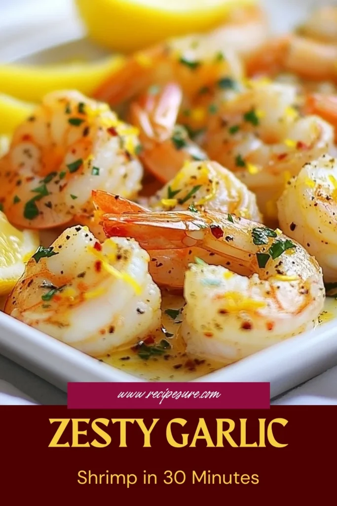 Discover the ultimate lemon garlic shrimp recipe that's perfect for your next easy shrimp dinner! This roasted shrimp with lemon is bursting with zesty flavors, making it a standout garlic shrimp oven recipe. In just 30 minutes, you can enjoy this delicious, quick meal that will impress your family and friends. Don't miss out on this zesty shrimp dish! Save this recipe for a delightful seafood experience! #ShrimpRecipes #SeafoodLovers #HealthyDinner #QuickMeals