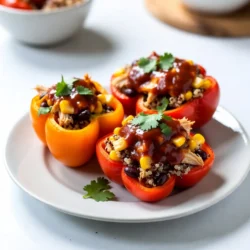 BBQ Chicken Stuffed Peppers Flavorful and Easy Dish