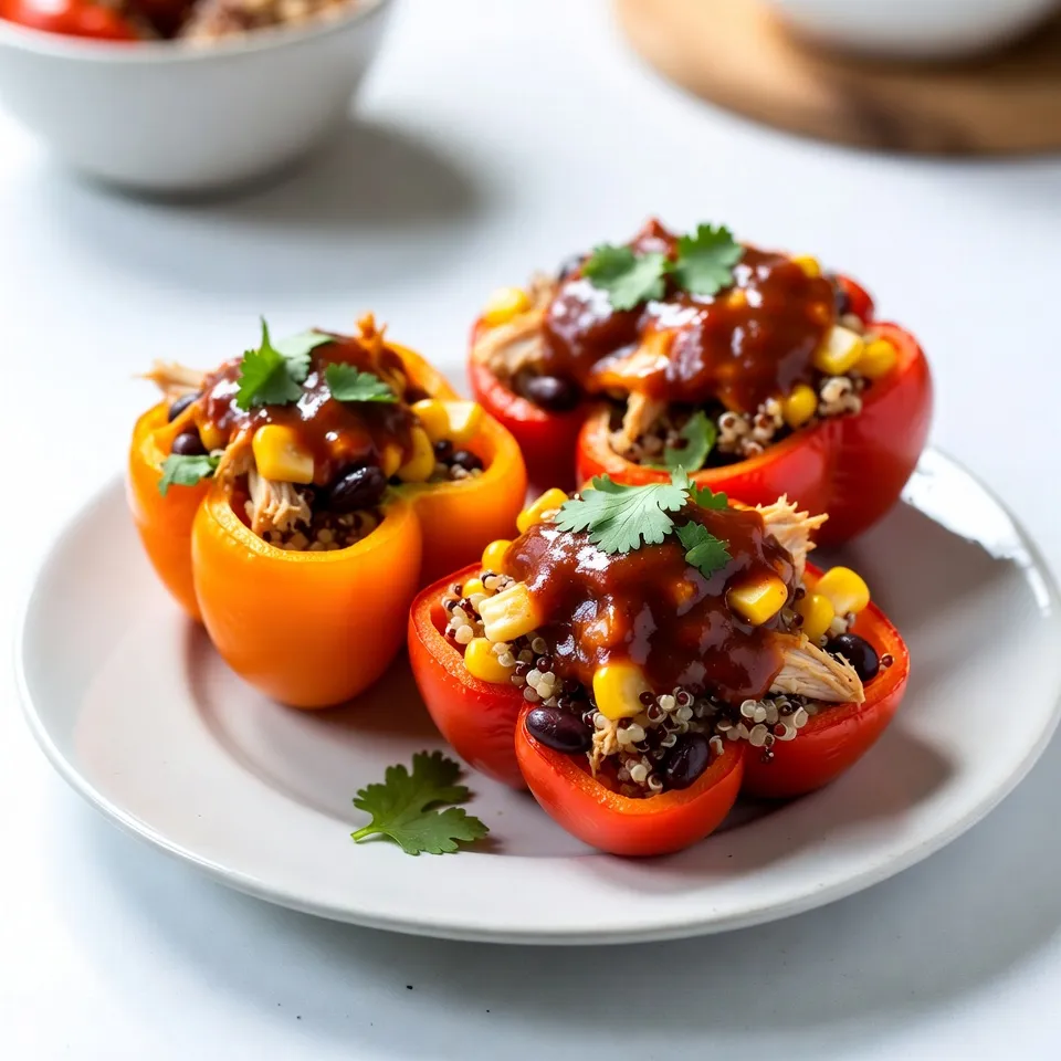 BBQ Chicken Stuffed Peppers Flavorful and Easy Dish