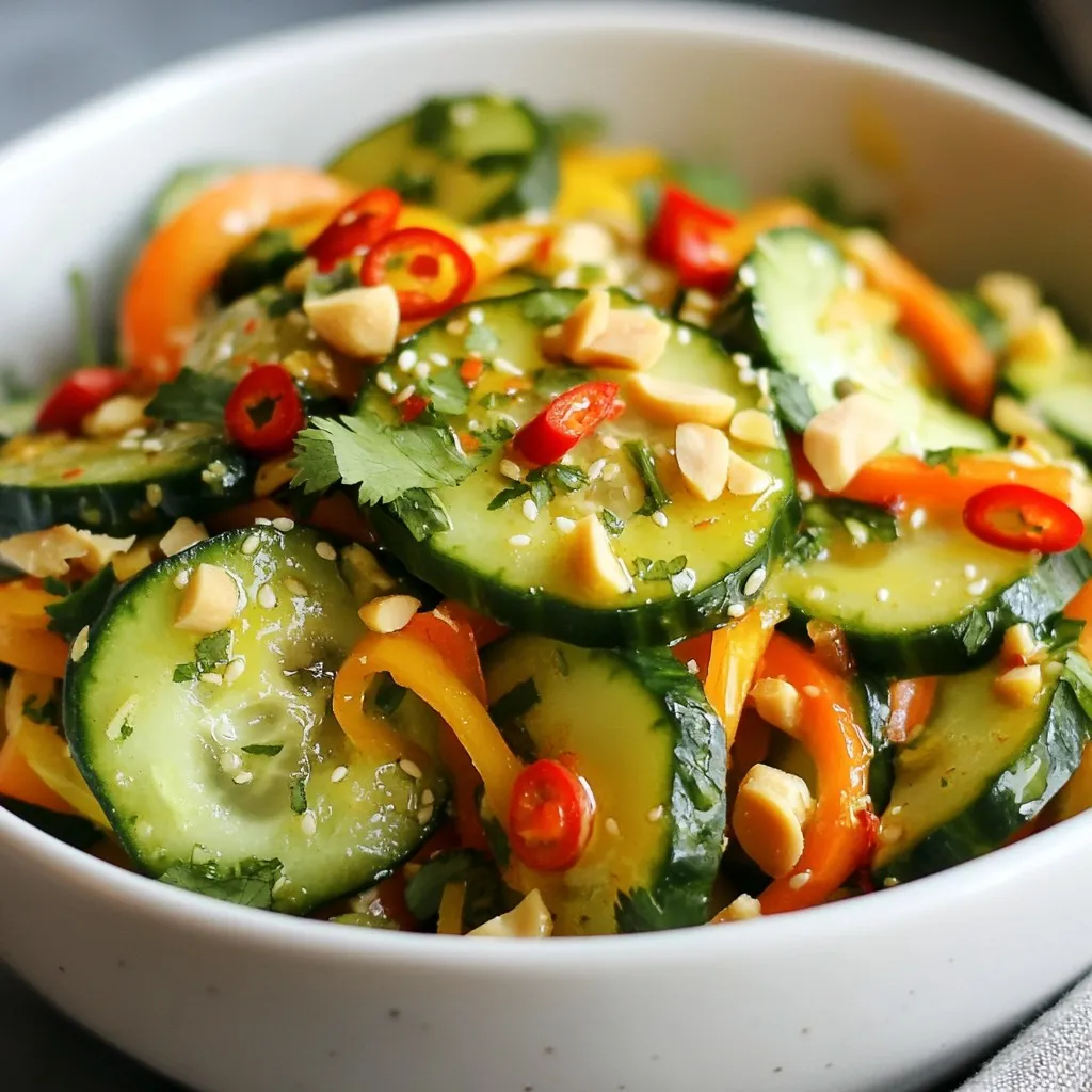 Spicy Thai Cucumber Salad Fresh and Crunchy Recipe
