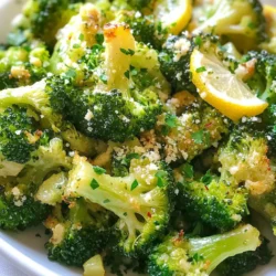- 1 large head of broccoli, cut into florets - 4 cloves garlic, minced - 3 tablespoons olive oil - Zest of 1 lemon - Juice of 1 lemon - ½ teaspoon red pepper flakes (optional) - Salt and pepper, to taste - 2 tablespoons grated Parmesan cheese (optional) - Fresh parsley, chopped, for garnish Lemon garlic roasted broccoli is not just tasty; it is also good for you. One serving has about 100 calories. It provides fiber, vitamins C and K, and antioxidants. The olive oil adds healthy fats, while garlic offers many health benefits. You can enjoy this dish guilt-free! {{ingredient_image_1}} First, gather all your ingredients. You will need one large head of broccoli cut into florets, four cloves of minced garlic, and three tablespoons of olive oil. Add the zest and juice of one lemon, half a teaspoon of red pepper flakes if you want some heat, and salt and pepper to taste. If you like cheese, get two tablespoons of grated Parmesan. Finally, have some fresh parsley ready for garnish. Next, preheat your oven to 425°F (220°C). This step is key for perfect roasting. In a large mixing bowl, combine the broccoli florets and minced garlic. Pour the olive oil over the mixture. Then, sprinkle in the lemon zest, lemon juice, red pepper flakes, salt, and pepper. Toss everything well until the broccoli is fully coated. Now, spread the broccoli mixture in a single layer on a baking sheet lined with parchment paper. This helps with cleanup and prevents sticking. Place the tray in your preheated oven. Roast the broccoli for about 20 to 25 minutes. Stir the broccoli halfway through cooking for even roasting. You want it tender and a bit crispy on the edges. If you opted for cheese, sprinkle the grated Parmesan over the broccoli during the last five minutes of roasting. This will melt the cheese and add an extra layer of flavor. Keep an eye on it to avoid burning. Once your broccoli is done roasting, take it out of the oven. It should smell amazing! Garnish the broccoli with chopped fresh parsley for a pop of color and flavor. You can serve this dish warm or at room temperature. It pairs well with grilled chicken or fish. Enjoy your healthy and tasty Lemon Garlic Roasted Broccoli! To get great roasted broccoli, start with fresh florets. Look for bright green color and firm stems. Cut them into even pieces for uniform cooking. Toss them well in olive oil, lemon juice, and zest. This helps the flavors stick. Roast at 425°F (220°C) for 20 to 25 minutes. Stir halfway through for even crispiness. When done, edges should be golden brown. This enhances flavor and texture. For added flavor, use herbs like thyme or basil. Fresh parsley makes a nice garnish. You can also add red pepper flakes for spice. The zest of the lemon gives a fresh kick. If you like cheese, sprinkle Parmesan cheese on top near the end. It melts beautifully and adds richness. Roasted broccoli is perfect for meal prep. Make a big batch to use all week. Store it in airtight containers in the fridge. Reheat in the oven or microwave. It keeps well for about 3 to 4 days. Pair it with grains or proteins for a balanced meal. This makes healthy eating easy and tasty. Pro Tips Choose Fresh Broccoli: Select a large head of broccoli with firm, vibrant green florets for the best flavor and texture. Garlic Timing: Mince the garlic and toss it with the broccoli just before roasting to prevent it from burning in the oven. Customize Seasoning: Feel free to adjust the lemon juice and red pepper flakes to suit your taste preferences for a more personalized dish. Serve Immediately: For optimal texture and flavor, serve the roasted broccoli as soon as it comes out of the oven. {{image_2}} You can add cheese to boost flavor. Use grated Parmesan cheese for a salty kick. Add it during the last five minutes of roasting. The cheese will melt and create a tasty crust. This version tastes great and adds a creamy touch. Mix in other veggies for a colorful dish. Bell peppers, carrots, or snap peas work well. Cut them to similar sizes as the broccoli. This adds flavor and nutrition. Roasting different vegetables together gives a fun twist. If you like heat, add more red pepper flakes. Use one teaspoon for extra spice. You can also mix in a dash of hot sauce. This spicy version brings a bold flavor. It’s perfect for those who enjoy a kick in their meals. To store leftover Lemon Garlic Roasted Broccoli, let it cool first. Place it in an airtight container. You can keep it in the fridge for up to 3 days. Make sure to seal it well to keep it fresh. When you’re ready to eat the leftovers, preheat your oven to 350°F (175°C). Spread the broccoli on a baking sheet. Heat it for about 10 to 15 minutes. This helps restore the crispiness. You can also use a microwave, but it may not keep the crunch. You can freeze roasted broccoli for longer storage. Allow it to cool completely. Spread the florets on a baking sheet in a single layer. Freeze them for about 1 hour, then transfer to a freezer-safe bag. It can last for up to 3 months. When you want to eat it, just reheat from frozen. Roasted broccoli can last in the fridge for about 3 to 5 days. Make sure to store it in an airtight container. This helps keep it fresh and tasty. When you reheat it, the broccoli may not be as crisp, but the flavor stays strong. Yes, you can use frozen broccoli for this recipe. Just make sure to thaw it first. Pat it dry with a towel to remove excess water. This helps the broccoli roast better and prevents sogginess. Cooking time may vary, so keep an eye on it while roasting. Broccoli is packed with nutrients. It contains vitamins C, K, and A. These vitamins support your immune system and keep your bones strong. Broccoli also has fiber, which helps with digestion. Antioxidants in broccoli may help lower the risk of some diseases. Adding broccoli to your meals boosts your health while being delicious. In this post, we explored how to roast broccoli to perfection. We covered ingredients, preparation steps, and tips for great flavor. I shared variations like cheesy lemon garlic broccoli and spicy options. You also learned about storage and reheating. Remember, roasted broccoli is tasty and healthy. Use these tips to make it today. Enjoy exploring different flavors and find what you like best! A good recipe can make meals fun and easy.