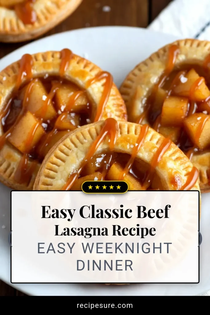 Indulge in the deliciousness of Salted Caramel Apple Hand Pies! This easy apple hand pie recipe features Granny Smith apples, caramel, and a flaky crust. Perfect as a homemade treat or for special gatherings, these hand pies are a must-try. Drizzle with salted caramel for extra flavor! Ready to impress your friends and family? Save this recipe now! #SaltedCaramelAppleHandPies #EasyAppleHandPieRecipe #HomemadeHandPies #GrannySmithAppleDesserts