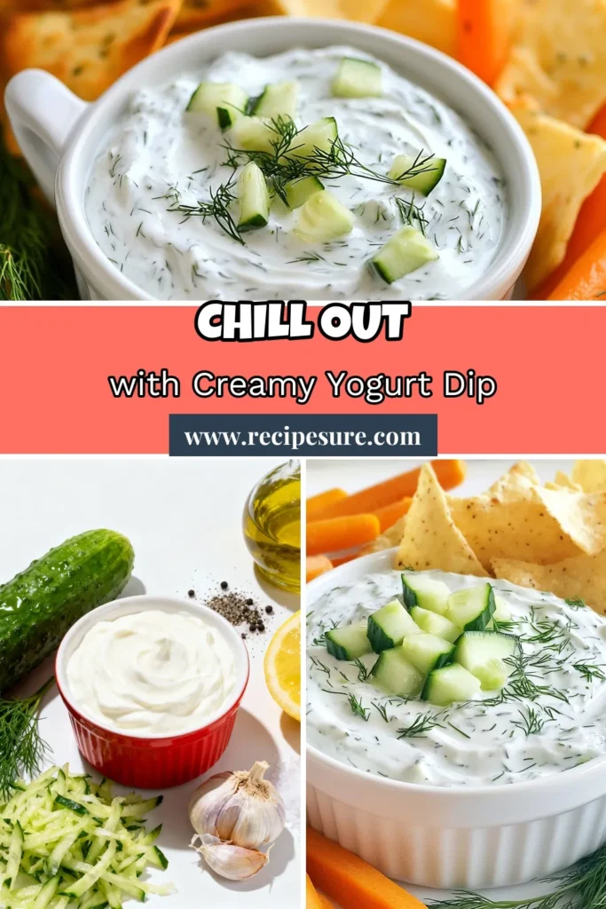Discover this refreshing Cucumber Dill Greek Yogurt Dip, your go-to healthy appetizer dip that’s perfect for parties or snacks. This easy cucumber dip combines creamy Greek yogurt with grated cucumber, fresh dill, and a hint of garlic for a zesty flavor. Enjoy it chilled with fresh veggies or pita chips. Try this quick Greek yogurt dip recipe today and impress your guests! Save for later! #CucumberDillDip #HealthyAppetizer #EasyCucumberDip #ChilledYogurtDip