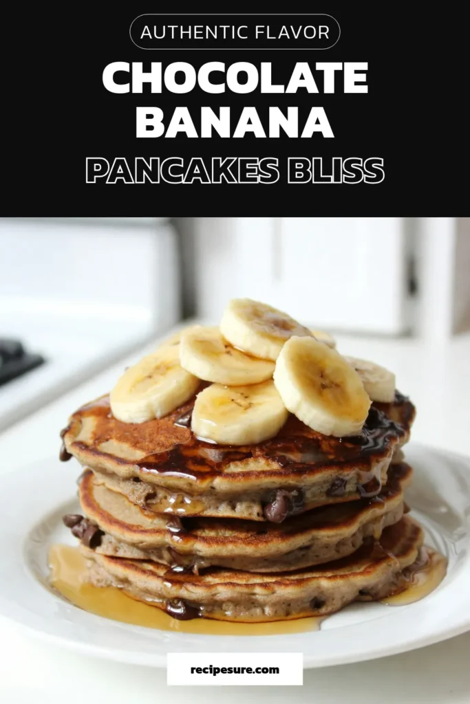 Indulge in the delightful taste of Choco-Banana pancakes with this easy pancake recipe that promises fluffy banana pancakes everyone will love. Perfect for breakfast, these chocolate chip banana pancakes are a family favorite! Combining ripe bananas and rich chocolate chips, they are not only delicious but also quick to make. Try this breakfast recipe with chocolate today and savor the sweetness! Save this recipe for later! #PancakeRecipe #ChocolateLovers #BreakfastIdeas #BrunchRecipes