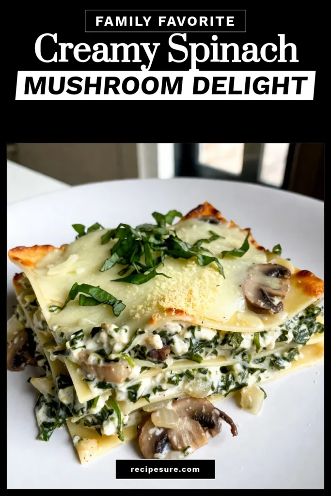 Indulge in a delicious and easy lasagna with ricotta that’s perfect for any occasion! This creamy spinach mushroom lasagna is a healthy lasagna dinner option packed with flavors. Perfect for vegetarians, this homemade lasagna with spinach will elevate your meal prep game. Try this vegetarian lasagna recipe tonight and impress your family! Save this recipe for a delightful dinner. #VegetarianLasagna #EasyLasagna #HealthyDinner #LasagnaRecipe