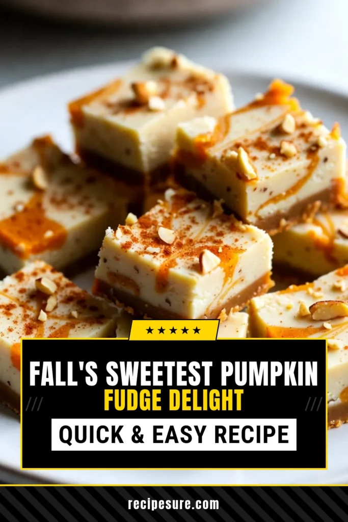 Indulge in the ultimate fall treat with this easy Pumpkin Spice Latte Fudge! This creamy White Chocolate Pumpkin Fudge combines the comforting flavors of pumpkin puree, pumpkin pie spice, and a hint of espresso. A quick no-bake pumpkin treat that’s perfect for all your fall dessert recipes! Whip up this delicious fudge in just 15 minutes and enjoy a cozy taste of autumn. Don’t forget to save this easy pumpkin fudge recipe for your next gathering! #PumpkinSpiceLatteFudge #EasyPumpkinFudgeRecipe #FallDessertRecipes #NoBakePumpkinTreats