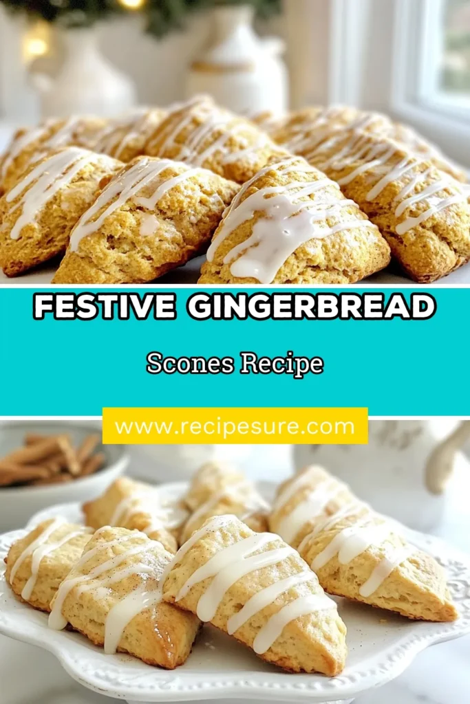 Indulge in the cozy flavors of the holiday season with these delightful gingerbread scones topped with a luscious vanilla glaze. This easy gingerbread dessert is perfect for festive gatherings and holiday brunches! Our vanilla glaze recipe adds just the right touch to these spiced scones. Treat your loved ones to this holiday scone recipe they’ll adore! Save this recipe for your next holiday celebration! #GingerbreadScones #VanillaGlaze #HolidayBaking #EasyDessert