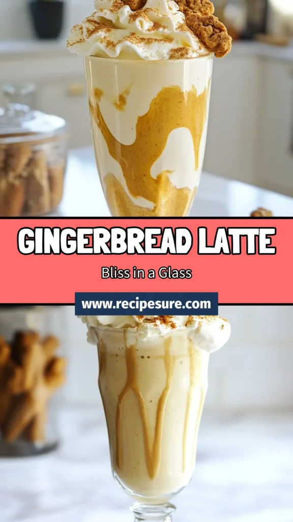 Indulge in the festive spirit with this delicious gingerbread latte milkshake, the ultimate holiday milkshake recipe! Made with creamy vanilla ice cream and homemade gingerbread syrup, it’s the best gingerbread milkshake you'll ever taste. Top with whipped cream and gingerbread cookies for a perfect treat. Don't miss out on these festive milkshake ideas—save this recipe now! #GingerbreadLatte #HolidayTreats #MilkshakeRecipe #FestiveFlavors
