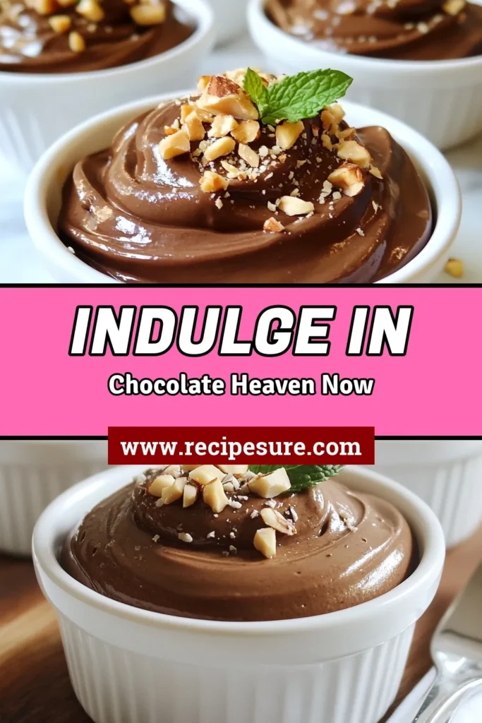 Indulge in these Chocolate Hazelnut Mousse Cups, the perfect gourmet chocolate dessert for any occasion! This easy mousse dessert features a rich dark chocolate mousse recipe combined with Nutella for a decadent treat. Simply whip up this delightful chocolate hazelnut mousse in under 30 minutes and chill to impress your guests. Don't miss out on this luxurious dessert—save and click for the full recipe today! #ChocolateMousse #DessertRecipe #NutellaMousse #GourmetDessert