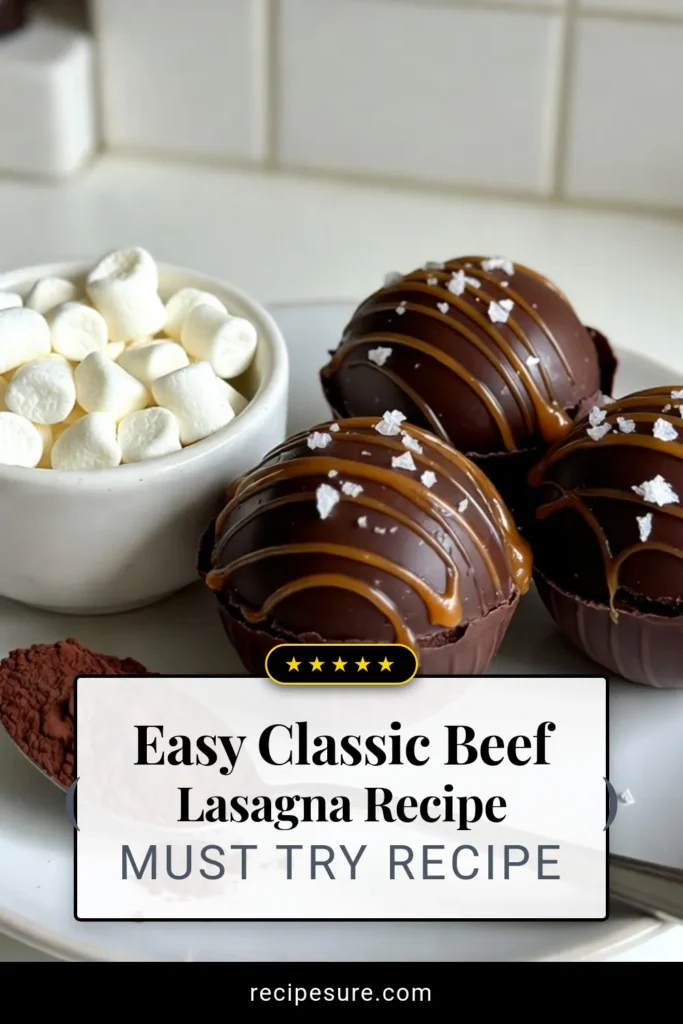 Indulge in the deliciousness of Salted Caramel Hot Chocolate Bombs! These homemade hot chocolate bombs are the ultimate treat for cozy evenings. This chocolate bomb recipe is easy to follow and perfect for anyone who loves salted caramel dessert recipes. Make your own DIY hot chocolate bombs with chocolate, marshmallows, and a drizzle of caramel. Click to learn the full recipe and enjoy this delightful winter favorite! #HotChocolateBombs #SaltedCaramel #DIYDesserts #ChocolateRecipes