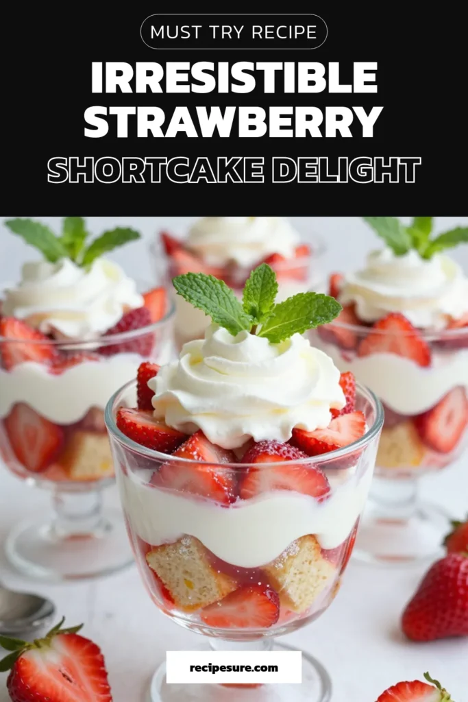Indulge in this delicious strawberry shortcake trifle, the perfect no-bake trifle recipe for your summer dessert ideas. Layered with fresh strawberries, whipped cream, and pound cake, this easy trifle recipe is sure to impress. Great for gatherings or a sweet treat at home, it's a delightful way to enjoy summer flavors. Don't miss out—try this layered dessert recipe and elevate your dessert game today! #StrawberryShortcakeTrifle #SummerDesserts #NoBakeDessert #TrifleRecipe