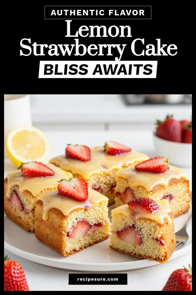 Indulge in the refreshing flavors of summer with this easy Lemon Strawberry Sheet Cake. This delicious Strawberry Cake Recipe is perfect for gatherings or a sweet treat at home. With a zesty lemon twist and fresh strawberries, it’s one of the ultimate Lemon Flavored Desserts! Enjoy this Easy Sheet Cake Recipe that’s both simple to make and delightful to taste. Click to discover the full recipe and add it to your summer cake recipes collection! #LemonStrawberryCake #SummerDesserts #BakingRecipes #SheetCake