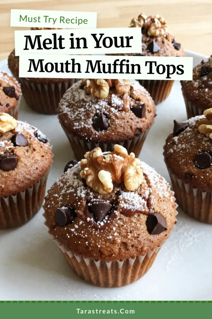 Indulge in the ultimate Choco Delight Muffins with these easy chocolate chip muffin tops! Perfect for breakfast or a sweet snack, this homemade muffin tops recipe is packed with luscious chocolate chips and optional walnuts for added flavor. With simple ingredients and quick prep, baking with chocolate chips has never been easier. Try this recipe today and impress your friends! Save this pin for your next baking project! #ChocoDelightMuffins #ChocolateChipMuffinTops #EasyMuffinRecipes #BakingWithChocolateChips
