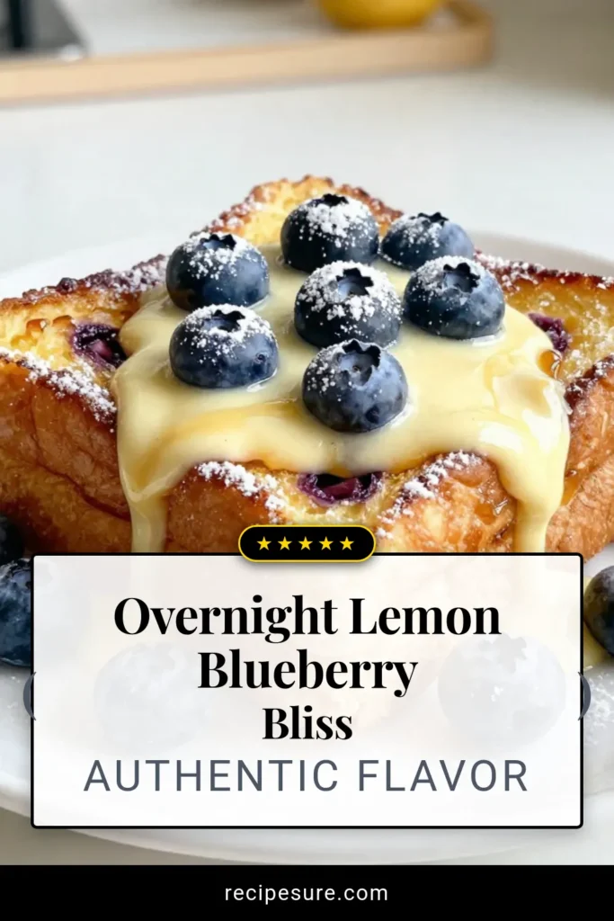 Indulge in this delightful Lemon Blueberry French Toast casserole, the perfect Overnight French Toast recipe for any breakfast lover! Made with soft challah bread, fresh blueberries, and a hint of lemon, this easy breakfast dish is sure to impress. Serve warm for a delectable start to your day or as a delicious lemon blueberry dessert. Discover this blueberry breakfast recipe that’s a family favorite. Save it for later! #OvernightFrenchToast #BlueberryBreakfast #LemonBlueberryDessert #ChallahBreadRecipe