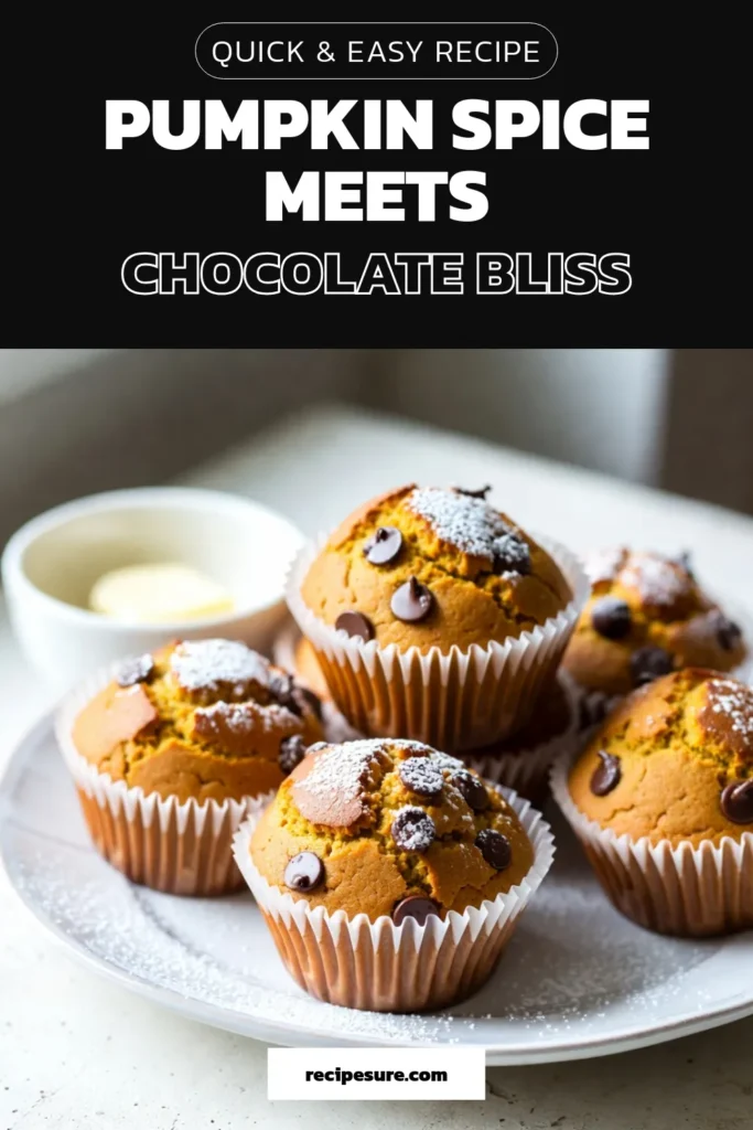 Indulge in these delicious chocolate chip pumpkin muffins! This easy pumpkin muffins recipe combines the cozy flavors of fall with rich chocolate chips, perfect for your baking adventures. Enjoy warm muffins that are simple to make and full of flavor. Great for breakfast or snacks, these chocolate chip muffins with pumpkin are sure to be a hit. Try this fall baking recipe today and savor the taste of autumn! Save this recipe for later! #FallBaking #PumpkinMuffins #ChocolateChipMuffins #EasyPumpkinMuffins