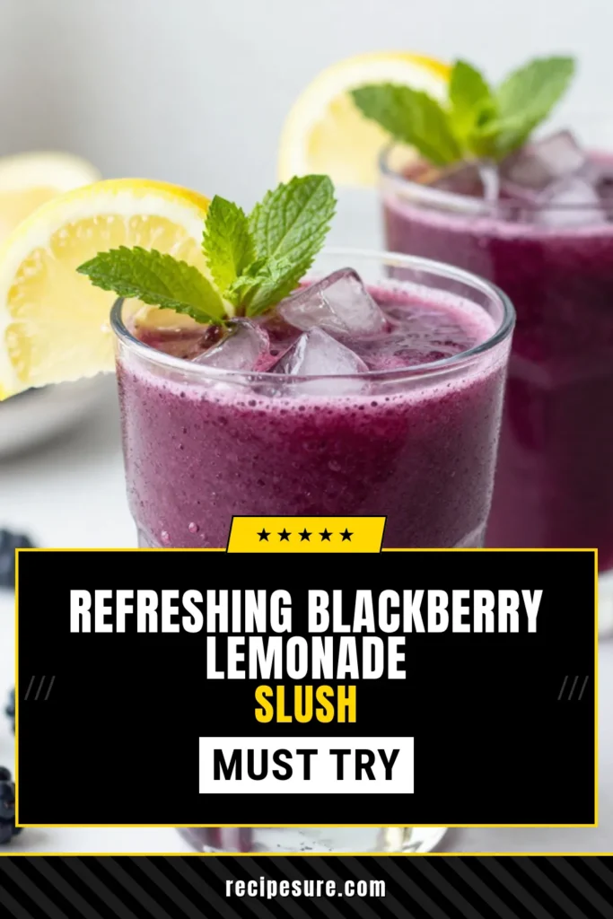 Beat the heat with this delightful blackberry lemonade slush! Our refreshing summer slush recipe combines the tartness of fresh blackberries and zesty lemon for a perfect chilled treat. This easy lemonade slush is great for any occasion, making homemade slush recipes a breeze. Enjoy the ultimate frozen blackberry drinks that will impress your friends and family. Save this recipe for your summer get-togethers! #BlackberryLemonade #SummerDrinks #SlushRecipe #FrozenDrinks