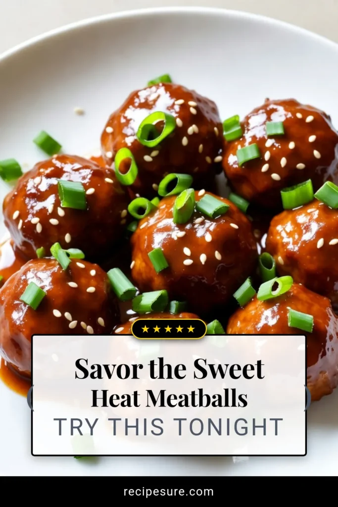 Discover a delicious twist on dinner with these spicy honey garlic meatballs! This easy meatball recipe combines ground beef and a sweet-sour honey garlic sauce for an unforgettable flavor. Perfectly baked, these meatballs are great for weeknight meals or gatherings. Enjoy a wholesome dish that the whole family will love! Try this recipe today, and don’t forget to save it for later! #EasyMealPrep #HoneyGarlicSauce #HealthyRecipes #BakedMeatballs