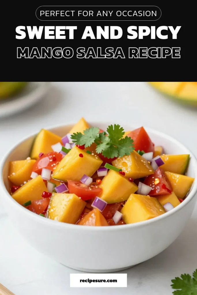 Looking for a burst of flavor? Try this delicious Mango Habanero Salsa! This fresh salsa recipe marries the sweetness of mangoes with the heat of habanero peppers, creating a spicy mango salsa that's perfect for any occasion. It’s an easy homemade salsa with habanero that combines fresh ingredients and tropical vibes. Serve it with chips or as a topping for grilled dishes. Save this recipe for your next get-together! #MangoSalsa #HomemadeSalsa #SpicySalsa #TropicalFlavors