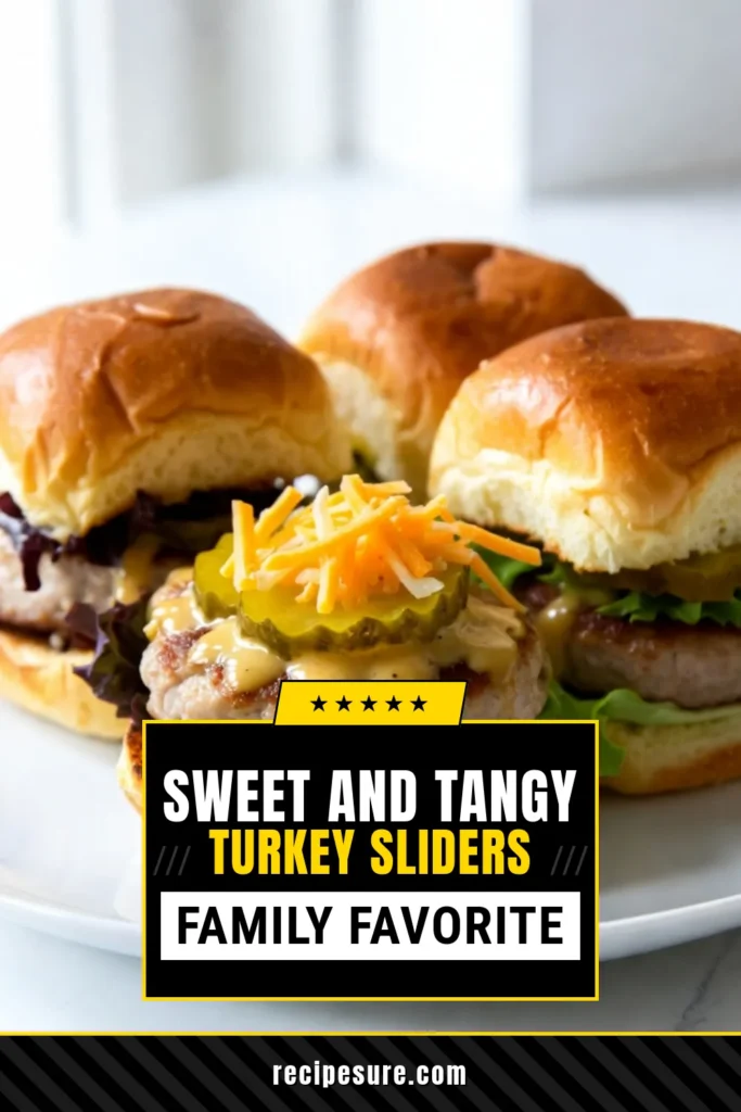 Dive into deliciousness with these honey mustard turkey sliders! This easy turkey slider recipe features ground turkey mixed with honey and Dijon mustard for a flavorful twist on traditional sliders. Perfect as turkey slider appetizers for your next gathering, these healthy slider recipes are both tasty and simple to make. Try them out and impress your guests! Save this recipe now! #HoneyMustardTurkeySliders #EasyTurkeySliders #TurkeySliderAppetizers #HealthySliderRecipes