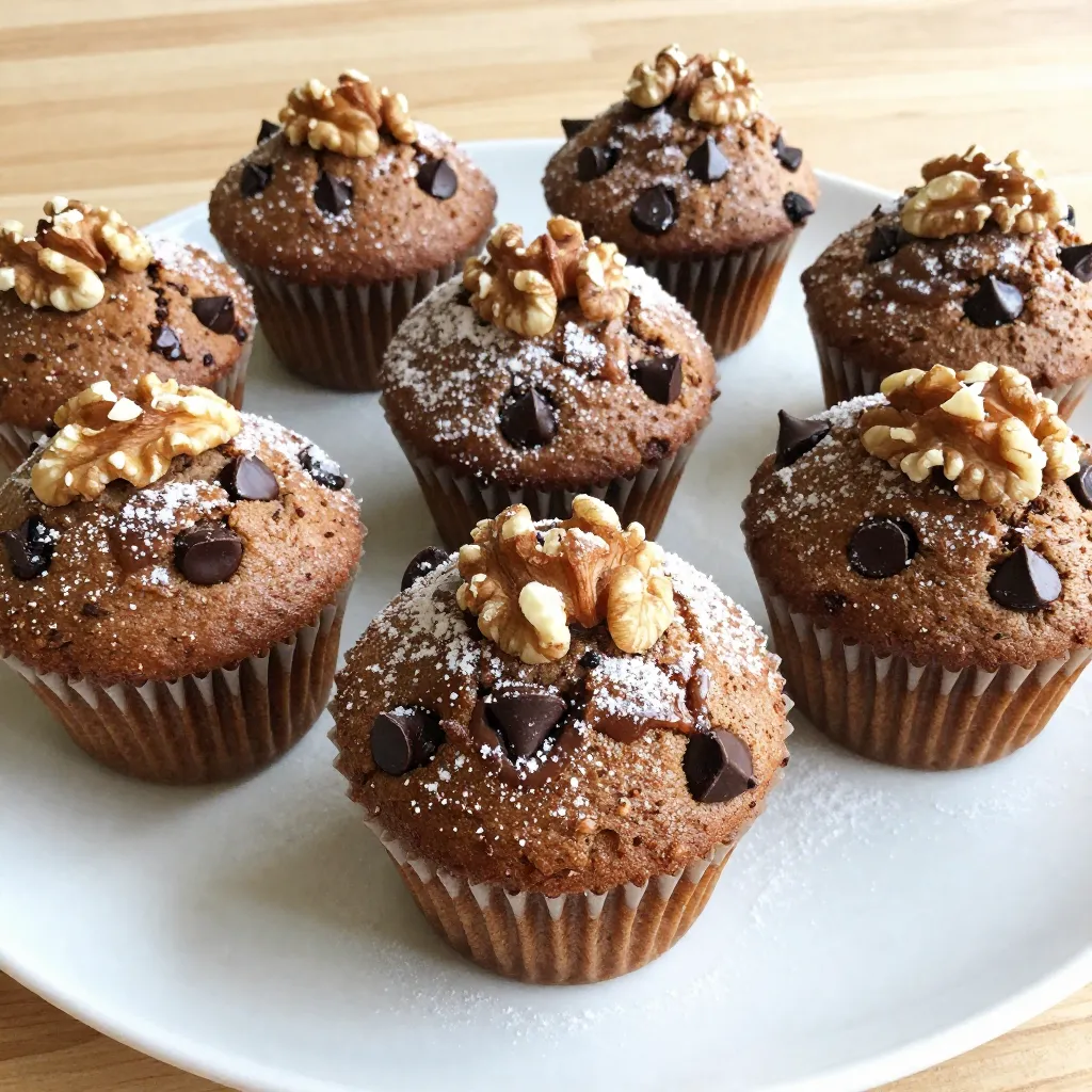 - 2 cups all-purpose flour - 1 tablespoon baking powder - ½ teaspoon baking soda - ½ teaspoon salt - ½ cup unsalted butter, softened - ¾ cup brown sugar, packed - ½ cup granulated sugar - 2 large eggs - 1 teaspoon vanilla extract - ¾ cup milk - 1 cup semi-sweet chocolate chips - ½ cup chopped walnuts (optional) The ingredients for chocolate chip muffin tops are simple yet vital. Each one plays a key role in the final taste and texture. Let’s break it down. First, all-purpose flour gives structure. It helps the muffin tops rise and hold their shape. Next, baking powder and baking soda are your leavening agents. They create the perfect rise during baking. Salt enhances flavor. It balances the sweetness from the sugars. Unsalted butter adds richness and moisture. I always use softened butter for easy mixing. Brown sugar adds moisture and a deeper flavor. Granulated sugar sweetens without adding extra moisture. Eggs bind everything together and add richness. Vanilla extract brings warmth and depth. Milk adds moisture, giving a tender crumb. Semi-sweet chocolate chips are the star. They melt slightly, creating gooey pockets of chocolate. Lastly, chopped walnuts add crunch. This is optional, but I love the texture they bring. If you need alternatives, here are some options: - Gluten-free flour alternatives: Use a 1:1 gluten-free blend to replace all-purpose flour. - Vegan butter and egg replacements: Substitute butter with coconut oil and use flax eggs instead of regular eggs. - Dairy-free milk options: Almond milk or oat milk works well instead of regular milk. These substitutions help you enjoy muffin tops while meeting dietary needs. {{ingredient_image_1}} Start by preheating your oven to 350°F (175°C). This step is key for even baking. While the oven heats, line a baking sheet with parchment paper. This keeps your muffin tops from sticking. Just cut the paper to fit your sheet and lay it flat. In a medium bowl, whisk together the flour, baking powder, baking soda, and salt. This mix gives your muffin tops lift. In a large bowl, cream the softened butter, brown sugar, and granulated sugar until they are light and fluffy. This process adds air and makes your muffins soft. Add the eggs one at a time, mixing well after each. Stir in the vanilla extract for a rich flavor. Now, gently add the dry mixture to the wet ingredients. Alternate this with the milk. Start and end with the flour mixture. Mix until just combined. Over-mixing can make your muffin tops tough, so stop as soon as everything is blended. Gently fold in the chocolate chips and walnuts, if you’re using them. Use a cookie scoop to drop dollops of the batter onto your prepared baking sheet. Space them about 2 inches apart. This gives them room to spread. Bake in your preheated oven for 15-18 minutes. Check for doneness by inserting a toothpick in the center. If it comes out clean, your muffin tops are ready. Let them cool on the baking sheet for about 5 minutes before moving them to a wire rack. To get the best texture, start with room temperature butter. Cold butter can lead to lumps. Softened butter mixes well, making your muffin tops light and fluffy. To avoid dry muffin tops, don’t over-mix the batter. Mix until just combined. This keeps the muffins moist and tender. You can add spices to boost flavor. Cinnamon and nutmeg are great choices. They give warmth and depth to the muffins. You can also use different types of chocolate chips. Try dark chocolate or white chocolate for a twist. Each type changes the taste and feel of your muffin tops. For a lovely finish, dust your muffin tops with powdered sugar. This adds a sweet touch that looks great. You can also serve them on a decorative platter. Add a few extra chocolate chips on top for a fun look. Fresh fruit or mint leaves make nice garnishes too. Pro Tips Use Room Temperature Ingredients: Make sure your butter, eggs, and milk are at room temperature for better mixing and a fluffier texture. Don’t Overmix the Batter: Mix until just combined to ensure the muffin tops stay light and airy. Overmixing can lead to dense muffins. Chill the Dough: If you have time, chilling the batter for about 30 minutes can help the muffin tops rise better and maintain their shape. Variations and Add-Ins: Feel free to experiment with different types of chocolate chips or nuts, or add ingredients like dried fruit for a unique twist. {{image_2}} To make gluten-free muffin tops, use a good flour blend. Look for blends with almond flour or oat flour. These add flavor and keep your muffin tops light. You may need to adjust the liquid. Start with less milk and add more if needed. This helps keep the batter thick. For vegan muffin tops, replace the butter with coconut oil or vegan butter. Use flax eggs instead of regular eggs; mix one tablespoon of ground flaxseed with three tablespoons of water. Let it sit for five minutes before using. For milk, use almond or oat milk. These keep your muffin tops moist and tasty. Add fun flavors by mixing in fruits or nuts. Try bananas or blueberries for a burst of sweetness. You can also skip the walnuts for nut-free options. Replace them with seeds or chocolate chunks. Each variation adds a new twist to your muffin tops. Enjoy experimenting! To keep your muffin tops fresh, store them in an airtight container. This will help them stay moist. You can place them in the fridge if you want them to last a bit longer. Just remember to let them cool completely before packing them away. If you want to freeze your muffin tops, wrap each one in plastic wrap. Then, place them in a freezer bag. They can last up to three months in the freezer. When you're ready to enjoy them, thaw them in the fridge overnight. You can also warm them in the oven for a few minutes to bring back that fresh-baked taste. At room temperature, muffin tops last for about three days. Keep them in a cool, dry place. If you notice any mold or off smells, it's best to toss them. Signs of spoilage include a dry texture or an unusual taste. Always trust your senses when it comes to food safety. Yes, you can make Chocolate Chip Muffin Tops ahead of time. Here’s how: - Batter Storage: Prepare the batter and store it in the fridge for up to 24 hours. - Baked Muffin Tops: Store baked muffin tops in an airtight container for five days. - Freezing: You can freeze the muffin tops for up to three months. Wrap each in plastic and place them in a freezer bag. Muffin tops differ from regular muffins in shape and texture. Here’s a quick breakdown: - Shape: Muffin tops are round and flat, while regular muffins are taller and dome-shaped. - Texture: Muffin tops have a crisp exterior and a soft, tender inside. Regular muffins are denser. - Baking Time: Muffin tops bake faster, usually in 15-18 minutes compared to regular muffins. You can find pre-made muffin tops at local bakeries and online shops. Here are some tips: - Local Bakeries: Check your neighborhood bakeries. Many offer fresh muffin tops daily. - Grocery Stores: Some larger grocery stores have a bakery section with muffin tops. - Online Options: Look for companies that specialize in baked goods. Websites like Goldbelly offer gourmet options shipped to your door. You learned how to make delicious chocolate chip muffin tops, from ingredients to baking tips. I shared ingredient substitutions for gluten-free and vegan diets, ensuring everyone can enjoy these treats. Remember to store muffin tops properly for the best freshness. With a few tweaks, you can customize flavors and textures to your liking. Enjoy baking, and share your delicious creations with family and friends! Happy baking!